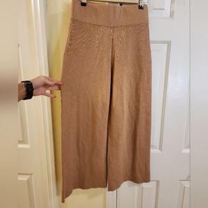 Ann Taylor High Rise Cropped Wide Leg Knit Pants NWT